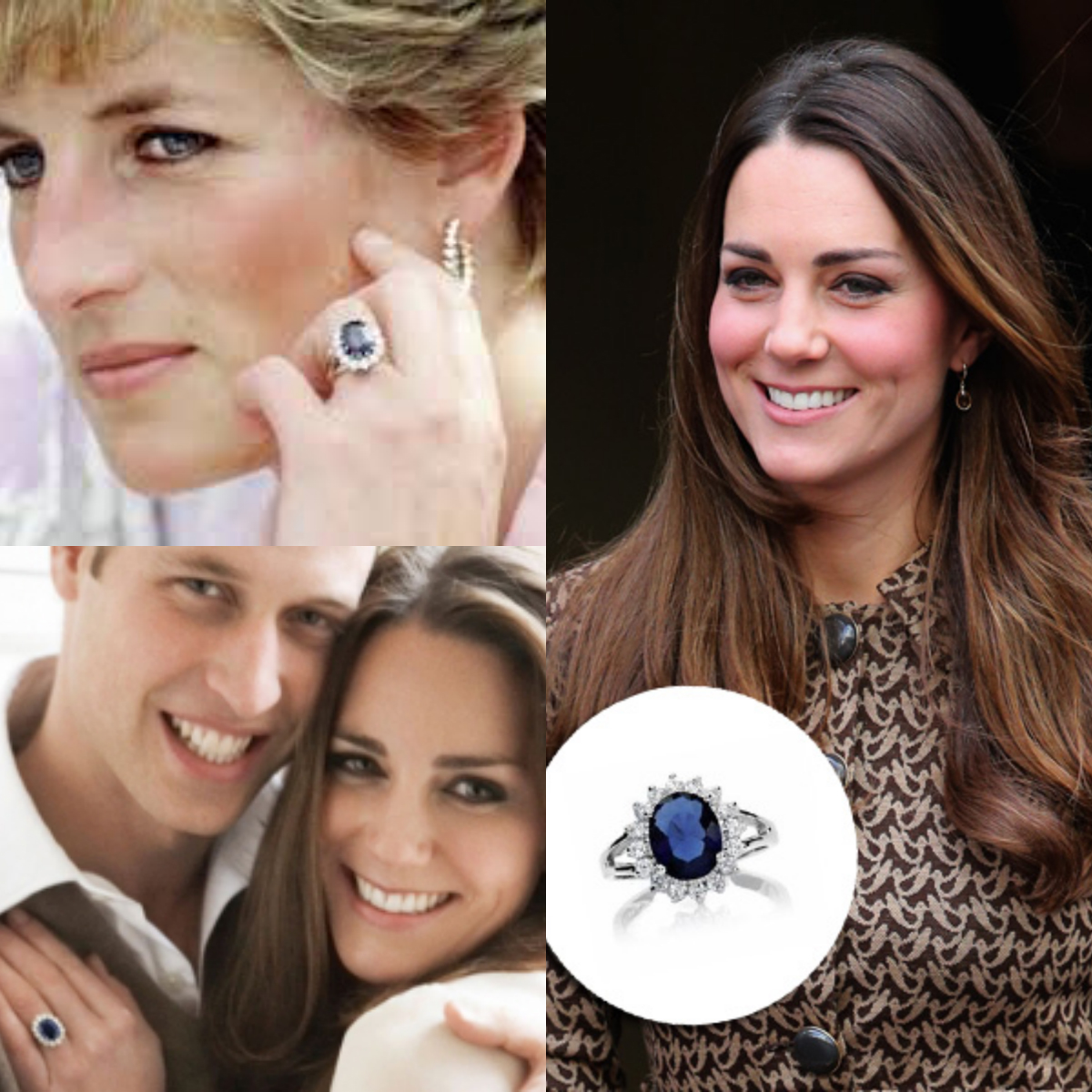 Resultado de imagem para anel de noivado de Kate Middleton